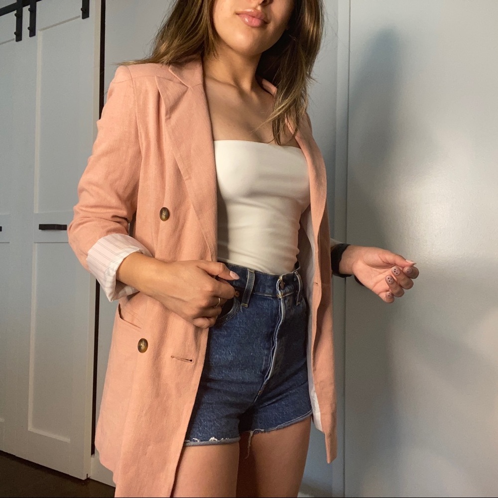Topshop Women’s Blush Blazer